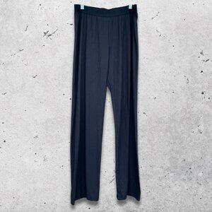 Juicy Couture Pants Stretchy Ribbed Wide Leg Cozy Fit Versatile Design Black W L